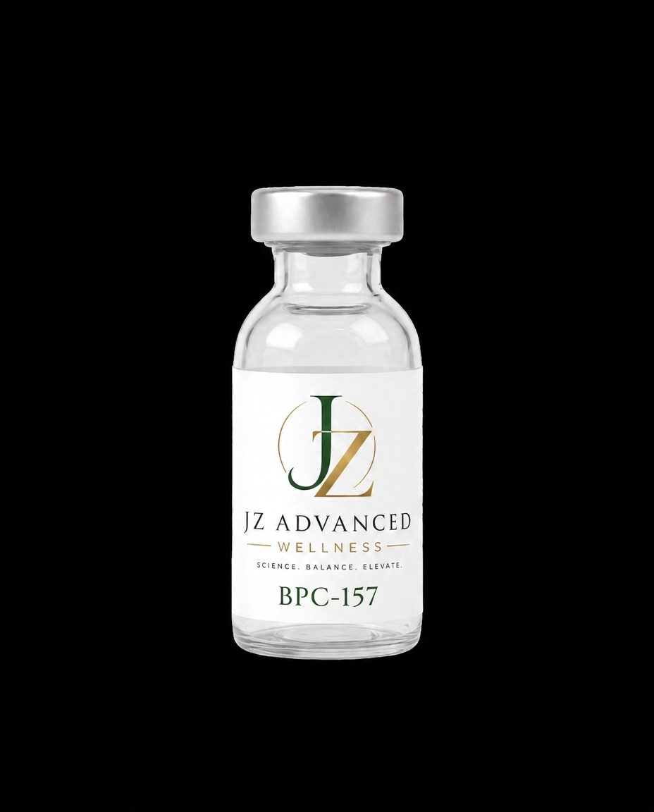 BPC-157 vial from JZ Advanced Wellness